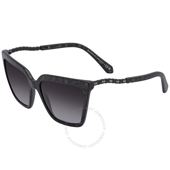Grey Gradient Cat Eye Ladies Sunglasses BV8255B 54128G 57