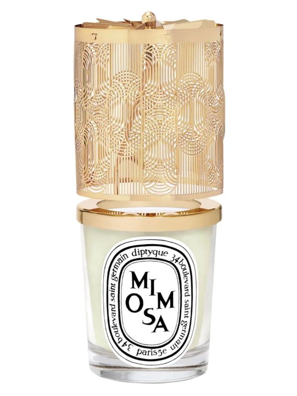 Mimosa Candle Lantern Holiday Gift Set