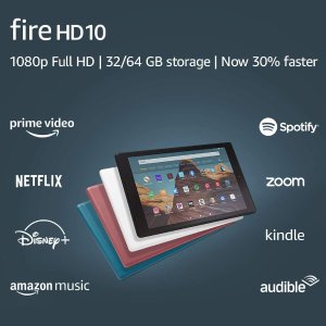 Fire HD 10 平板电脑 1080p 32GB 支持Alexa