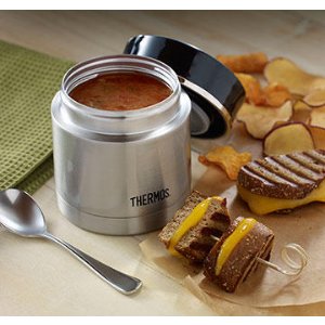 Thermos Vacuum Insulated Stainless Steel Food Container, 10-Ounce
