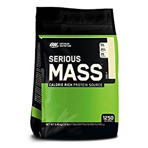 Optimum Nutrition Serious Mass Gainer Protein Powder, Vanilla, 12 Pound