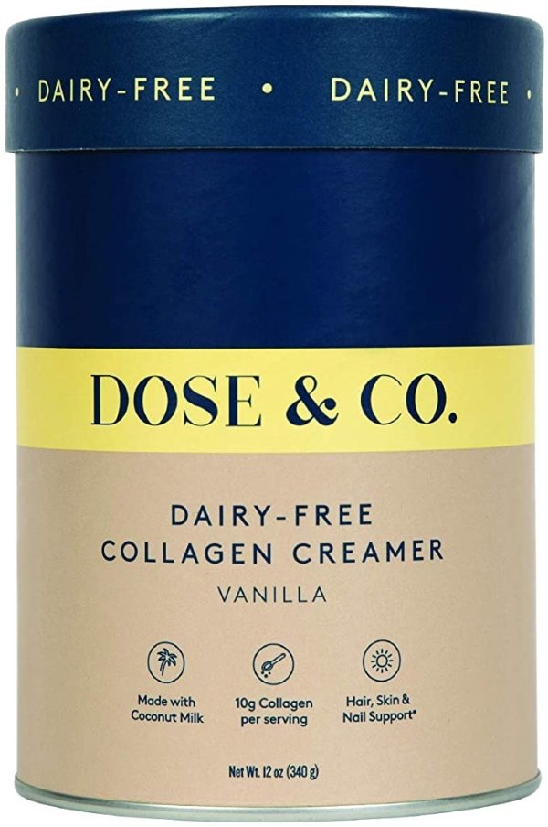 and Co Dairy Free Collagen Creamer (Vanilla) 12oz (340g)