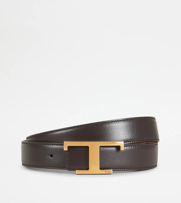 Belt in Leather - BROWN