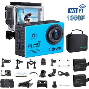 WIFI Action Camera Waterproof HD 1080P 12 MP 170 Degree Angle Underwater Camera Diving 30M With 2.0 Inch LCD And 19PCS Accessories