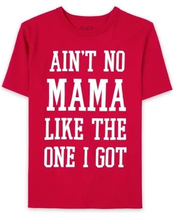 Boys Matching Family Valentine's Day Short Sleeve 'Ain't No Mama Like The One I Got' Graphic Tee