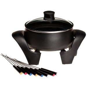 West Bend 88533 3-Quart Electric Fondue Pot, Black