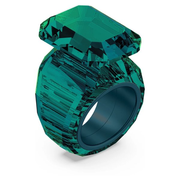 Lucent Cocktail ring, Green by SWAROVSKI