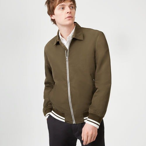 Collared Tech Bomber Jacket