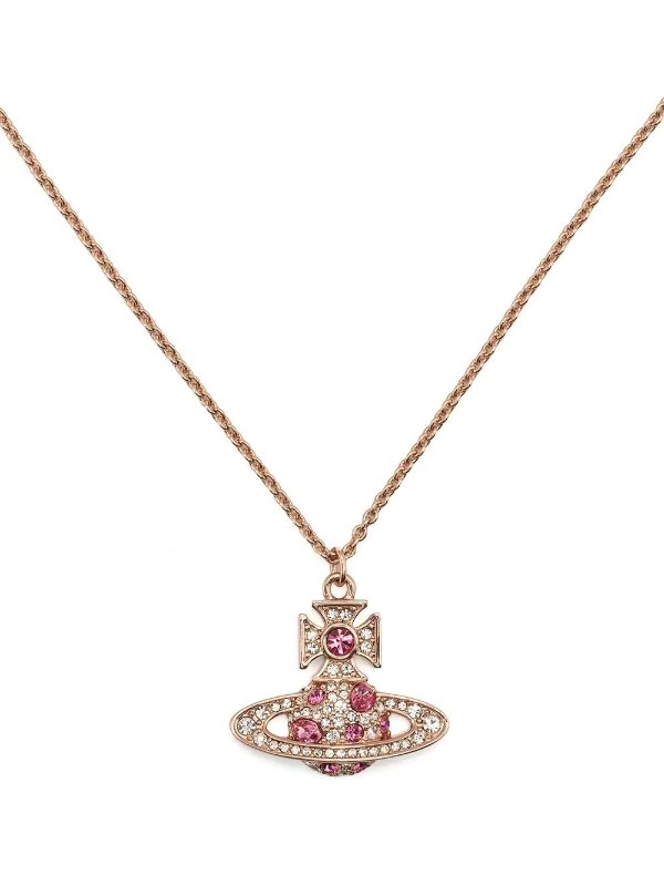 crystal-embellished Orb pendant necklace