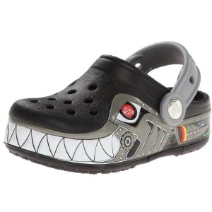 crocs Kids' Robo Shark Light-Up Clog