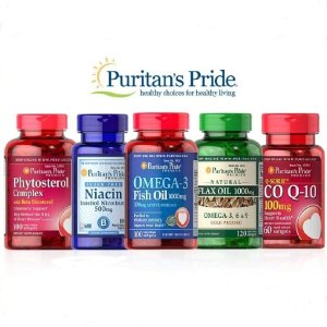 Puritan's Pride 精选热卖保健品促销，收鱼油、维骨力等