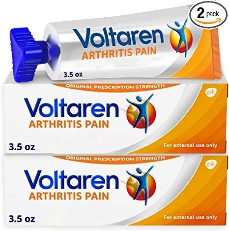 Arthritis Pain Gel for Powerful Topical Arthritis Pain Relief, No Prescription Needed - 3.5 oz/100 g Tubes (Pack of 2)