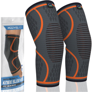 MODVEL 2 Pack Knee Brace | Knee Compression Sleeve for Men & Women