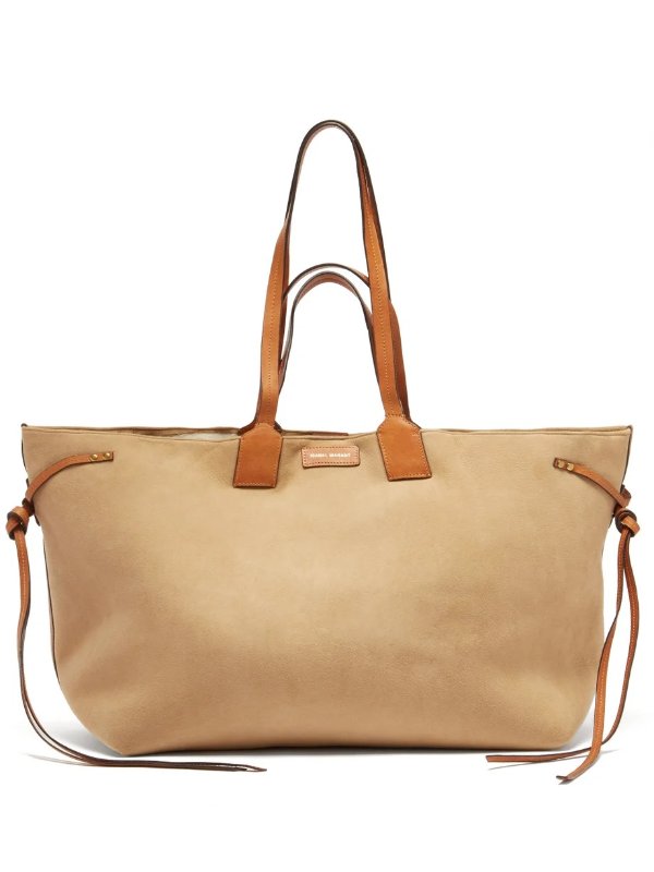 Wydra shearling-lined suede tote bag | Isabel Marant