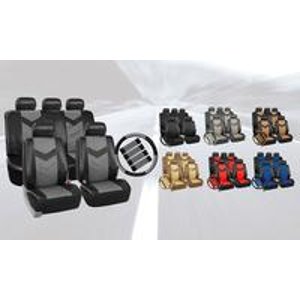 Faux-Leather Seat Cover Set