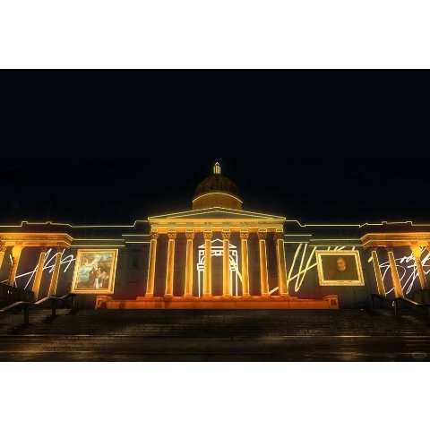 国家美术馆200周年灯光秀
