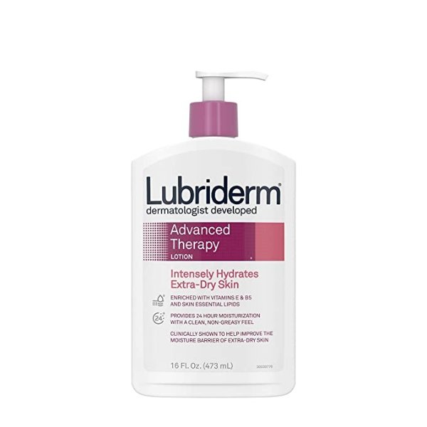 Lubriderm 修复身体乳16oz 有效改善干痒脱皮 满$25减$5