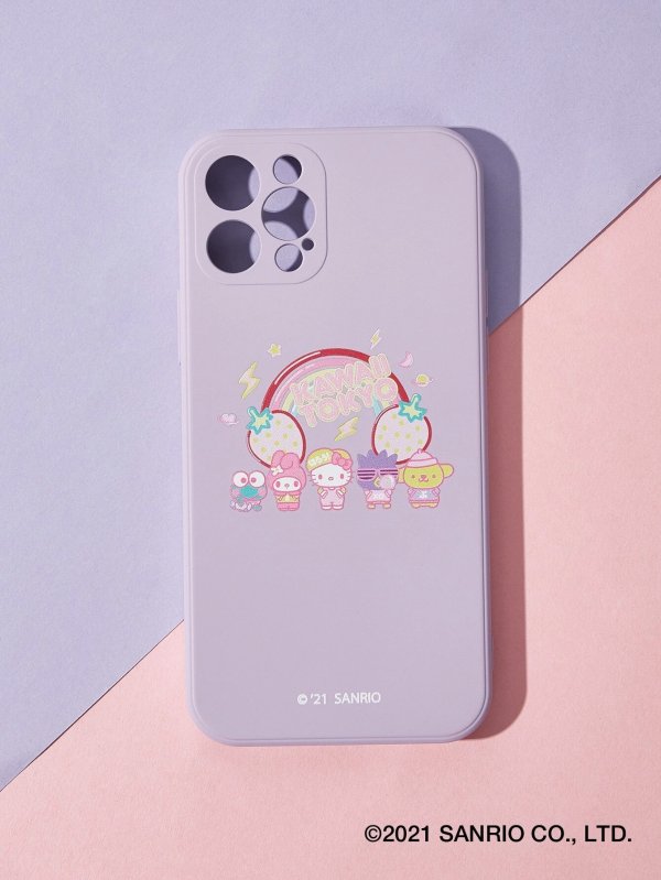 X Hello Kitty and Friends Strawberry Rainbow Phone Case