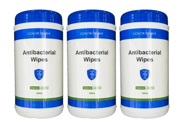 Portable Cleaning Wipes 8 Sets of 3
