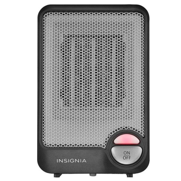Insignia™ - Desktop Ceramic Heater - Flat black