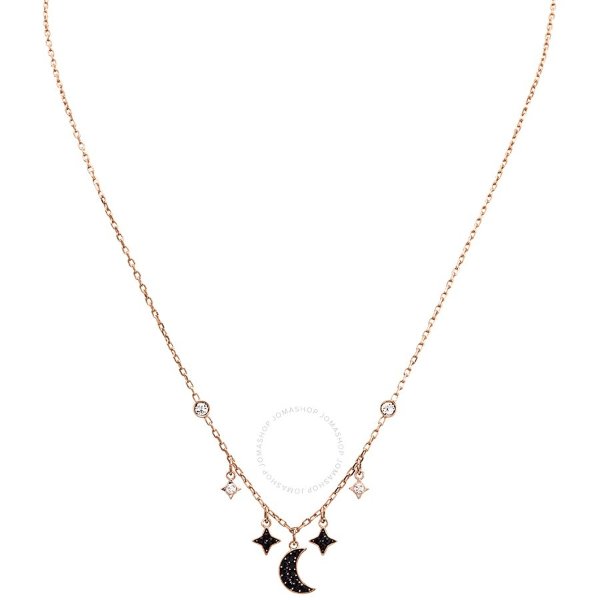 Duo Rose Gold Plated Moon and Stars Necklaces
