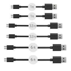 art [6-Pack] Premium Micro USB Cable