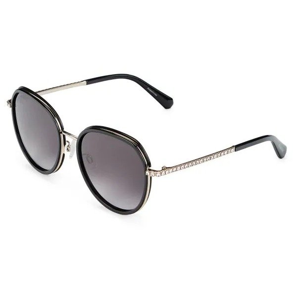 58MM Swarovski Crystal Round Sunglasses