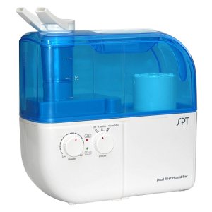 Sunpentown SPT SU-4010 Ultrasonic Dual-Mist Warm/Cool Humidifier with Ion Exchange Filter