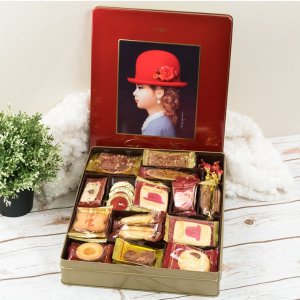 TIVOLINA Akai Bohshi Mixed Cookie Gift Box Red Box 504.4g