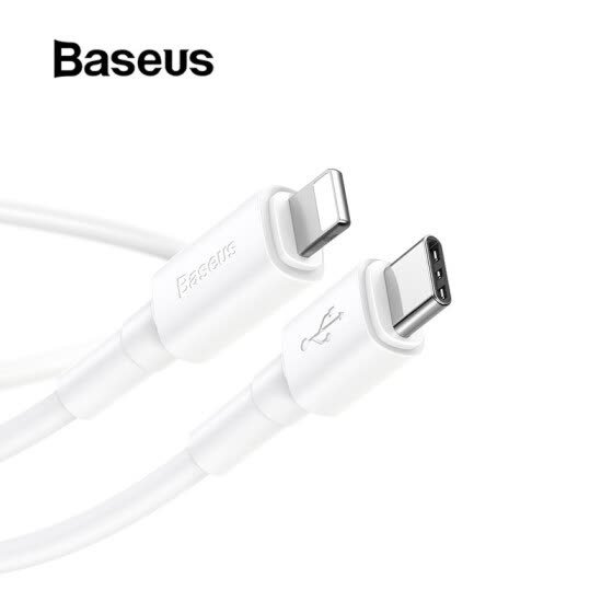 [Biggest Sale] Baseus PD 18W Quick Charge Type-C to lighting PD Cable for iPhone 11 Pro Max, QC 3.0 Cable for Macbook Data wire