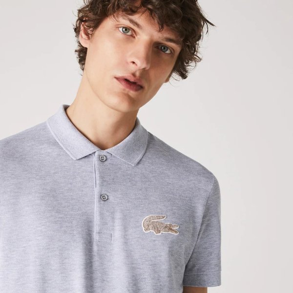 Men's Lacoste Regular Fit Crocodile Badge Cotton Pique Polo Shirt