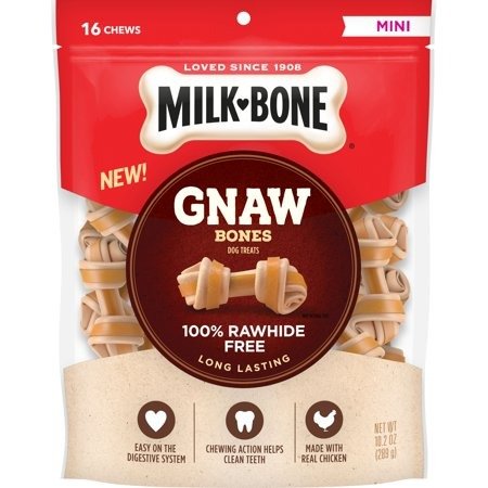 GnawBones Knotted Bones, Rawhide-Free, Chicken, Mini, 10.2 Ounces