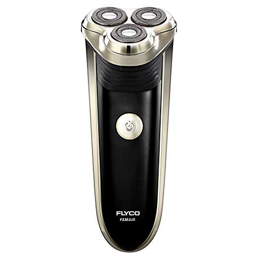 Flyco Electric Shaver for Men, Mens Rotarty Electric Razors Rechargeable Cordless Close Shavers with Pop-up Trimmer, Waterproof Shaving Heads