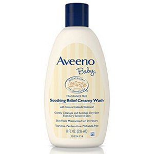 Aveeno Baby Soothing Relief 24 Hour Moisture Creamy Wash, 8 Fl. Oz.
