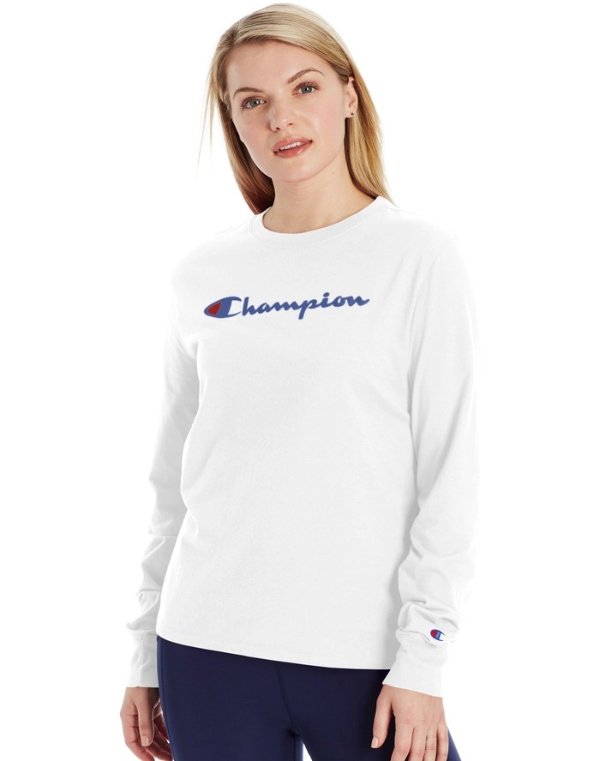 Classic Long-Sleeve T-Shirt, Script Logo