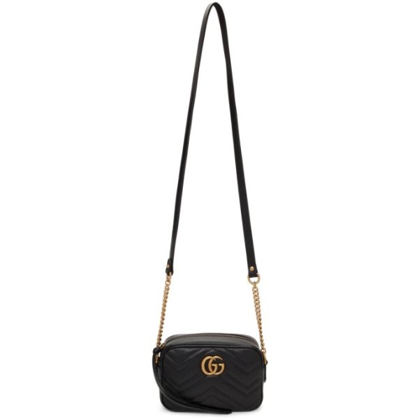 - Black mini GG Marmont Camera Bag
