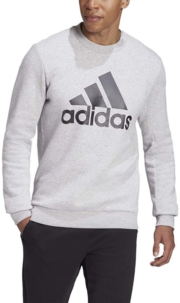 Amazon adidas Men's Badge of Sport Fleece Sweatshirt