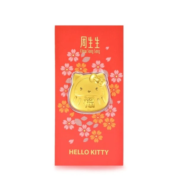 Sanrio characters 'Hello Kitty' 999.9 Gold Ingot | Chow Sang Sang Jewellery eShop