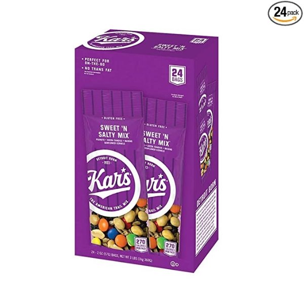 Kar's 综合巧克力豆坚果 2oz 40包