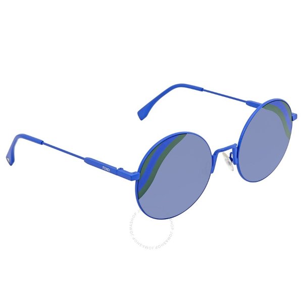 Blue Gradient Round Sunglasses FF 0248/S PJP/GB