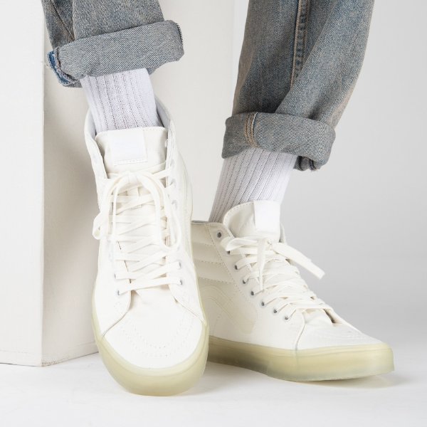 Sk8-Hi Translucent Skate Shoe - White Monochrome