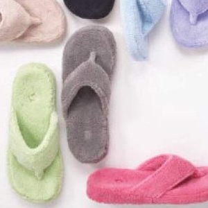 acorn spa thong slippers