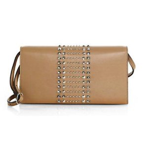 Gucci Broadway Leather Evening Clutch with Stud Detail