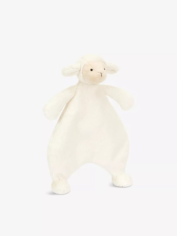 Bashful Lamb faux-fur comforter soft toy 27cm