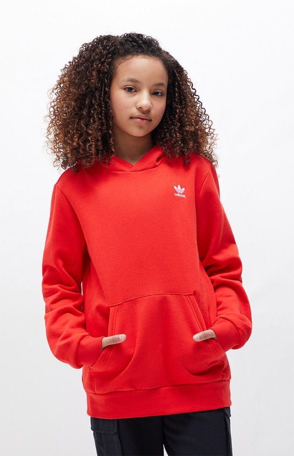 Kids Red Essential Hoodie | PacSun