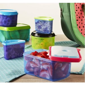 Fit & Fresh Kids' Reusable Lunch Container Kit with Ice Packs, 14-Piece Set