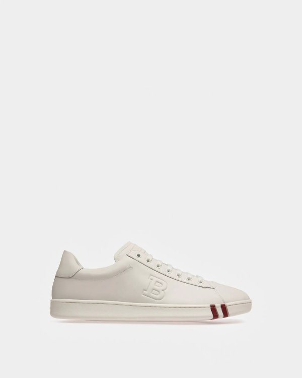 Asher Leather Sneakers In White