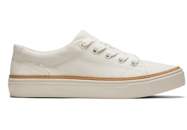 Natural Canvas Alex Lace Up Womens Sneaker | TOMS