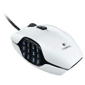 Logitech G600 MMO游戏鼠标 白色