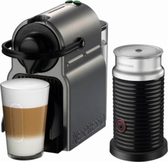 Inissia Espresso Maker/Coffeemaker/Milk Frother - Titan热门活动